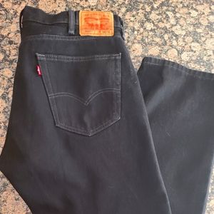 Levi's men 505 black jean 38×34